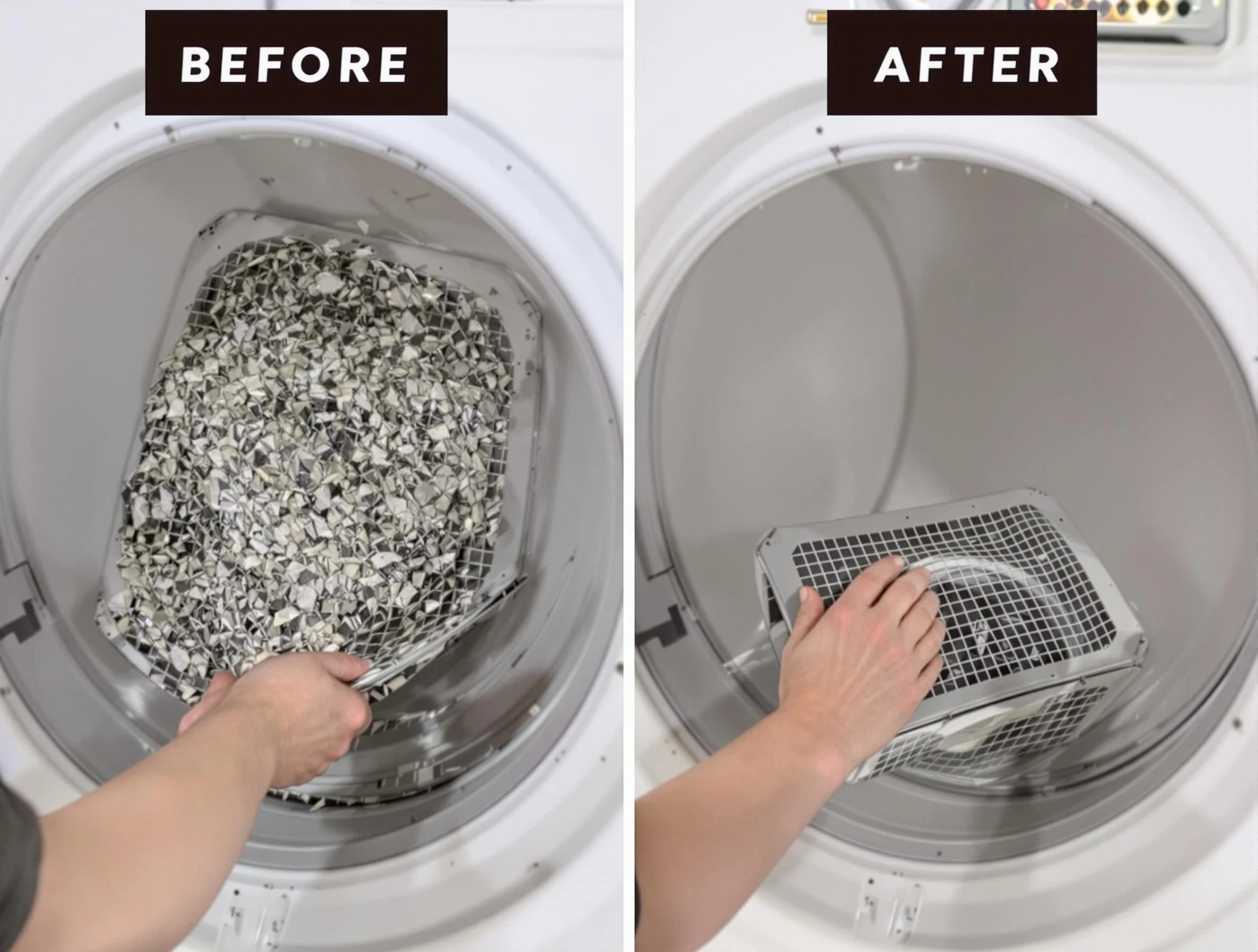 Professional lint trap cleaning by West Point Dryer Vent Cleaning in West Point