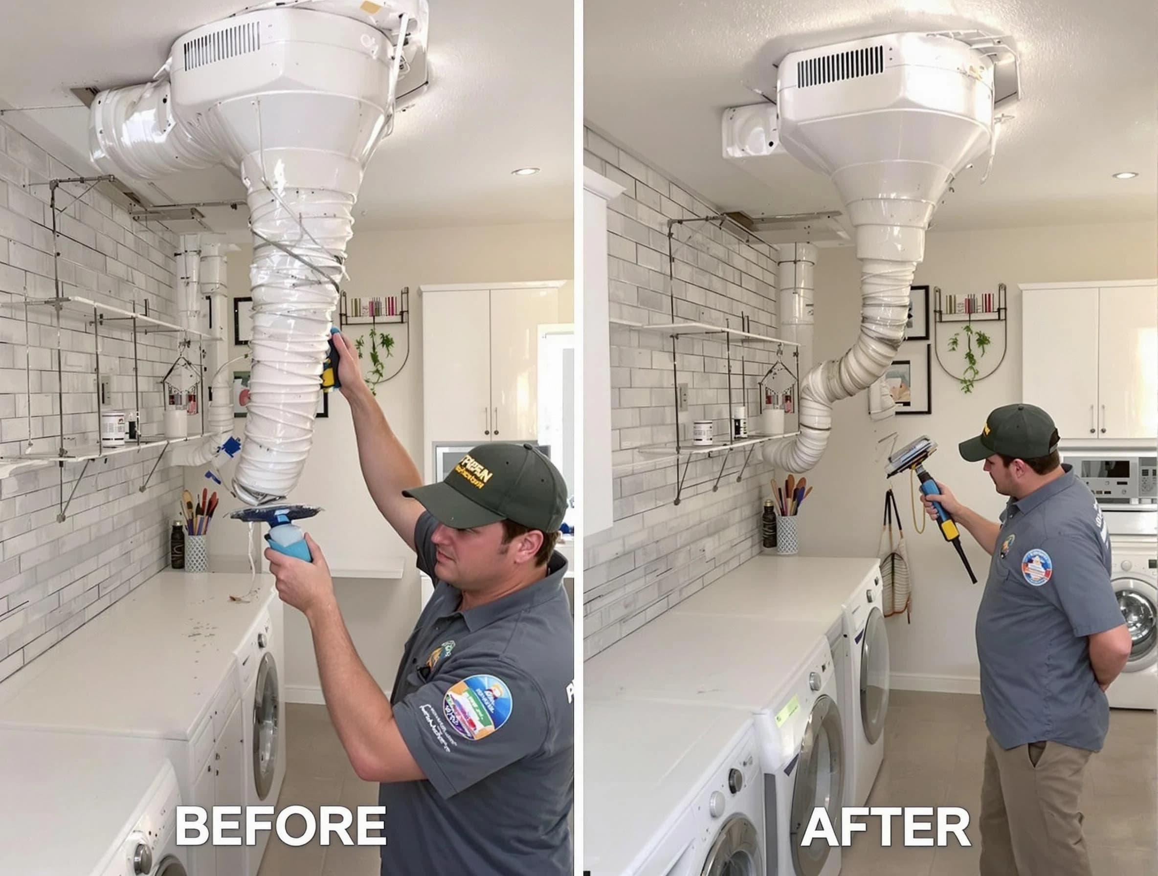 Professional dryer exhaust vent cleaning by West Point Dryer Vent Cleaning in West Point