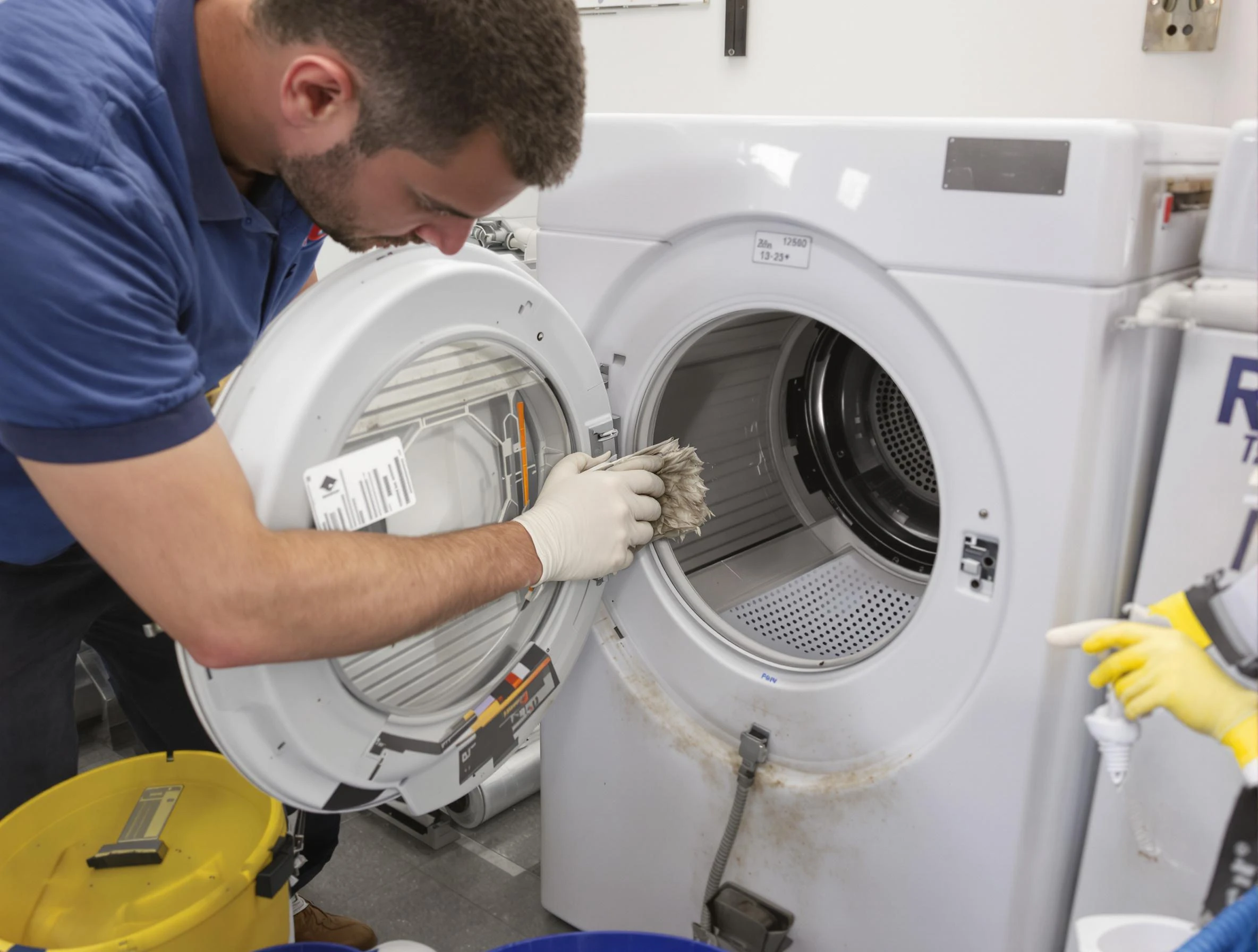 West Point Dryer Vent Cleaning specialist performing detailed lint trap cleaning service in West Point
